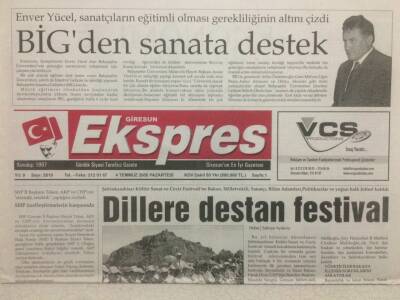 Giresun Ekspres Gazetesi - 4 Temmuz 2005 - Dillere Destan Festival GZ32163 - 1