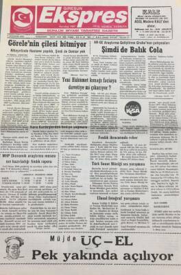 Giresun Ekspres Gazetesi 5 Ağustos 2004 Yeni Hükümet Konağı Faciaya Davetiye Mi Çıkarıyor? GZ30771 - 1