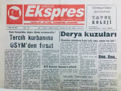 Giresun Ekspres Gazetesi 5 Ekim 1999 - Tercih Kurbanına ÖSYMden Fırsat GZ41388 - 1