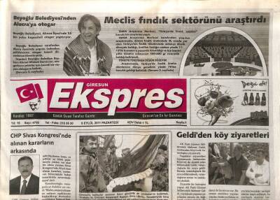 Giresun Ekspres Gazetesi 5 Eylül 2011 - Mehmet Geldiden Köy Ziyareti GZ108432 - 1