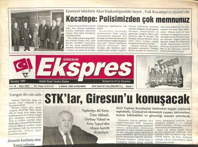 Giresun Ekspres Gazetesi 5 Nisan 2006 - STKlar Giresunu Konuşacak GZ108832 - 1
