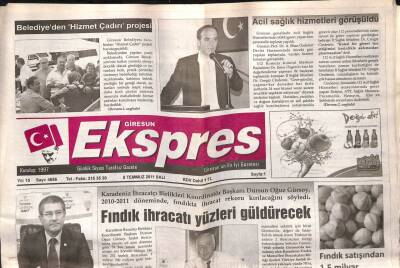 Giresun Ekspres Gazetesi 5 Temmuz 2011 - Yakup Halife Anılıyor GZ108148 - 1