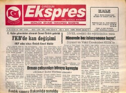 Giresun Ekspres Gazetesi 6 Haziran 2003 - FKBde Kan Değişimi GZ101483 - 2
