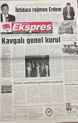 Giresun Ekspres Gazetesi 6 Ocak 2006 Üretici Sendikası Gerçekleri Açıkladı GZ30764 - 1