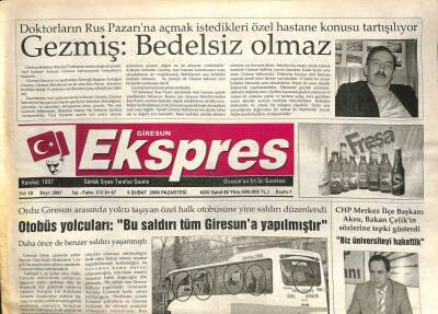 Giresun Ekspres Gazetesi 6 Şubat 2006 - Yavuz Selim Başar,Parası Olan Alsın GZ101477 - 2
