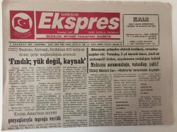 Giresun Ekspres Gazetesi 7 Ağustos 2003 - Fındık Yük Değil Kaynaktır - GZ13467 - 1
