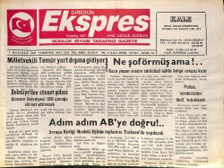 Giresun Ekspres Gazetesi 7 Haziran 2003 - Adım Adım ABye Doğru GZ101484 - 1