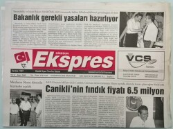 Giresun Ekspres Gazetesi 8 Ağustos 2005 Şentürk Biz Çalışıyoruz Giresun Uyuyor - Hint Keneviri Operasyonu - GZ44286 - 2
