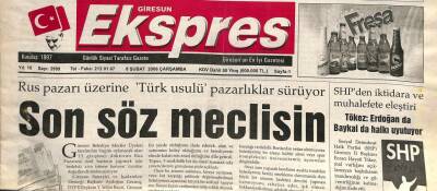 Giresun Ekspres Gazetesi 8 Şubat 2006 - Ataparktan Zararımız Ne? GZ101458 - 1