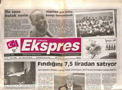 Giresun Ekspres Gazetesi 9 Ağustos 2011 - Çotanaklar Vites Yükseltti GZ108138 - 1