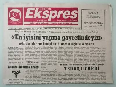 Giresun Ekspres Gazetesi 9 Nisan 2003 Mimarlar Gününde Etkinlik -GZ14743 - 1