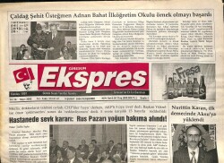 Giresun Ekspres Gazetesi 9 Şubat 2006 - Nurettin Karan Kerim Aksuya Yüklendi GZ101459 - 2