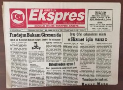 Giresun Exspres Gazetesi 18 Ağustos 2004 - Tarım Ve Köy İşleri Bakanı Giresunda GZ6908 - 2