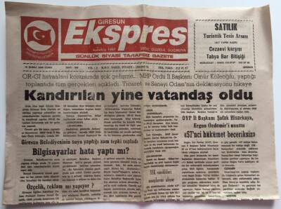 Giresun Exspres Gazetesi 18 Şubat 2000 - OR-Gİ Havaalanında Konusunda Şok Gelişme GZ39190 - 1