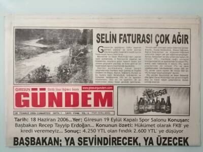 Giresun Gündem 8 Temmuz 2006 Başbakan - 1