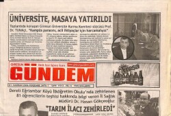Giresun Gündem Gazetesi 1 Haziran 2006 - Bulancak Belediyesinden Koku Kontrolü Projesi GZ70408 - 2