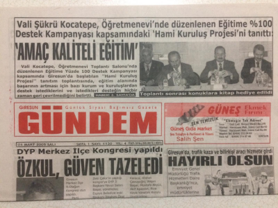 Giresun Gündem Gazetesi 1 Mart 2005 - Şimdi Ofa Bakma Zamanı GZ24018 - 1
