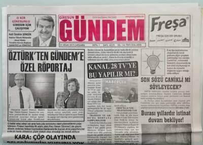 Giresun Gündem Gazetesi 1 Nisan 2015 Öztürkten Gündeme Özel Röportaj - GZ44891 - 1