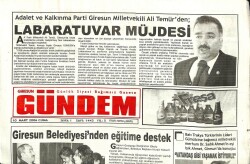 Giresun Gündem Gazetesi 10 Mart 2006 - Giresun Belediyesinden Eğitime Destek GZ101545 - 2