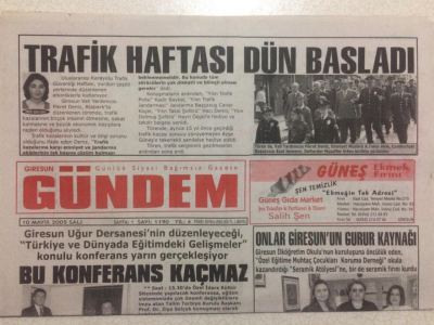 Giresun Gündem Gazetesi 10 Mayıs 2005 - Onlar Giresunun Gurur Kaynağı GZ23988 - 1