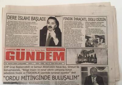 Giresun Gündem Gazetesi - 10 Mayıs 2006 -Ordu Mitinginde Buluşalım - GZ43774 - 2
