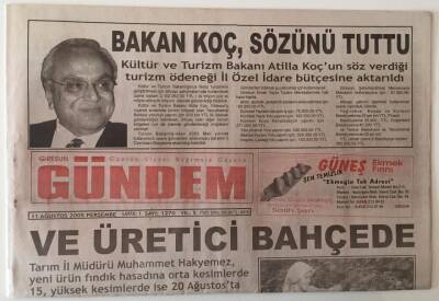 Giresun Gündem Gazetesi 11 Ağustos 2005 - Fındık Üreticisi Bahçede Hasat Zamanı GZ28867 - 1