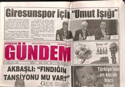 Giresun Gündem Gazetesi 11 Ekim 2011 - Giresunspor İçin Umut Işığı GZ108110 - 1
