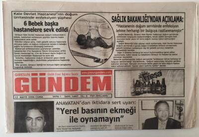 Giresun Gündem Gazetesi 12 Mayıs 2006 - Yerel Basının Ekmeği İle Oynamayın GZ28871 - 1
