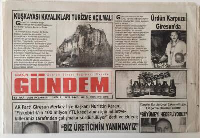 Giresun Gündem Gazetesi 13 Mart 2006 - Giresunda Bir Kütüphane Daha GZ28890 - 1