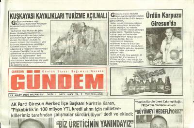 Giresun Gündem Gazetesi 13 Mart 2006 - Giresunda , İl Özel İdare Eski Binasını Kütüphaneye Dönüştürmeye Karar Verildi GZ109301 - 1