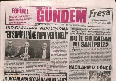 Giresun Gündem Gazetesi 14 Ekim 2015 - Piraziz ÇPL Yaşlı Hasta Bakımı Bölümü İlgi Odağı Oldu... GZ93798 - 1