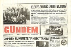 Giresun Gündem Gazetesi 14 Mart 2006 - CHPden Hükümete Fındık Takibi GZ101544 - 2