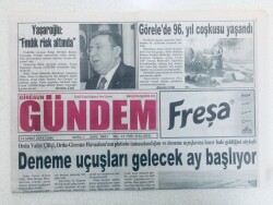 Giresun Gündem Gazetesi - 14 Şubat 2014 - Deneme Uçuşları Gelecek Ay Başlıyor GZ46341 - 2
