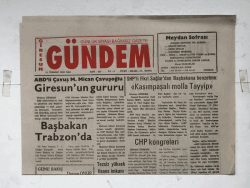 Giresun Gündem Gazetesi 15 Temmuz 2003 - Başbakan Trabzon da GZ5730 - 2