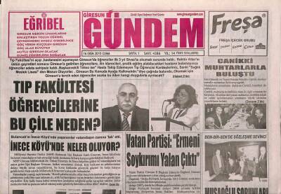 Giresun Gündem Gazetesi 16 Ekim 2015 - Tıp Fakültesi Öğrencilerine Bu Çile Neden ? GZ93800 - 1