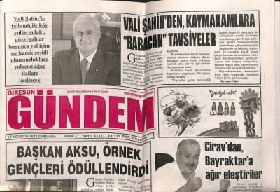Giresun Gündem Gazetesi 17 Ağustos 2011 - Cihan Gökal İddialı GZ108107 - 1