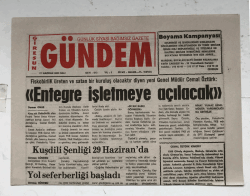 Giresun Gündem Gazetesi 17 Haziran 2003 - Entegre İşletmeye Açılacak GZ5737 - 2