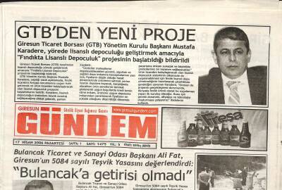 Giresun Gündem Gazetesi 17 Nisan 2006 - Keşapta Yol Atağı - Rafting Botu Devrildi 1 Ölü GZ96629 - 1