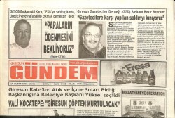 Giresun Gündem Gazetesi 17 Şubat 2006 - Vali Kocatepe Giresun Çöpten Kurtulacak GZ101519 - 1