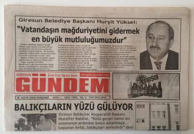 Giresun Gündem Gazetesi 18 Mayıs 2006 - Balıkçıların Yüzü Gülüyor GZ28798 - 1