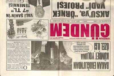 Giresun Gündem Gazetesi 19 Ağustos 2011 - Aksuya Örnek Vadi Projesi GZ101974 - 1