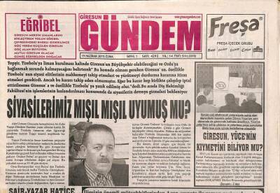 Giresun Gündem Gazetesi 19 Haziran 2015 - Fındık Tanıtım Grubu Expo Milanoda GZ96097 - 1