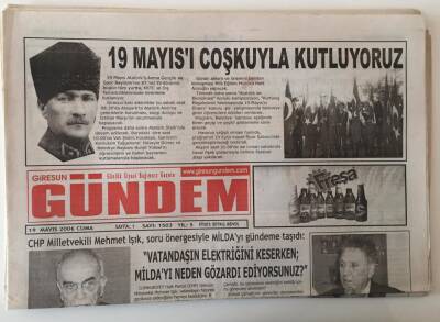 Giresun Gündem Gazetesi 19 Mayıs 2006 - 19 Mayısı Coşkuyla Kutluyoruz GZ28800 - 1
