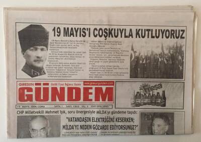 Giresun Gündem Gazetesi 19 Mayıs 2006 - 19 Mayısı Coşkuyla Kutluyoruz GZ31188 - 1