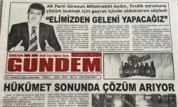 Giresun Gündem Gazetesi 19 Temmuz 2006-Kemençenin Ordinaryüsü Picoğlu Osman Kitabı GZ45714 - 1
