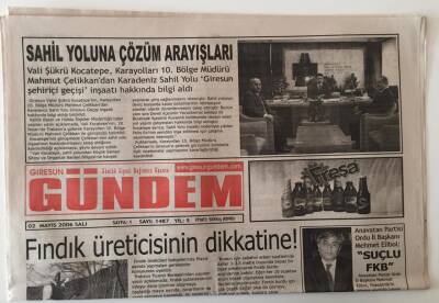 Giresun Gündem Gazetesi 2 Mayıs 2006 - Fındık Üreticisinin Dikkatine ! GZ28861 - 1