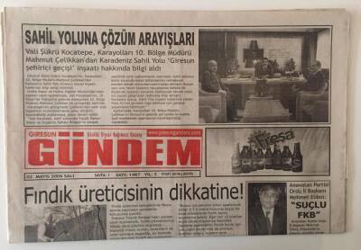 Giresun Gündem Gazetesi 2 Mayıs 2006 - Fındık Üreticisinin Dikkatine GZ31192 - 1