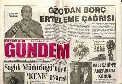 Giresun Gündem Gazetesi 2 Temmuz 2011 - Sağlık Müdürlüğünden Kene Uyarısı GZ108770 - 1