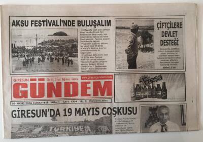 Giresun Gündem Gazetesi 20 Mayıs 2006 - Giresunda 19 Mayıs Coşkusu GZ28799 - 1
