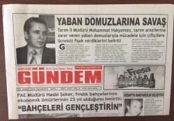 Giresun Gündem Gazetesi 20 Şubat 2006 - Fındık Güzelleştiriyor GZ6913 - 1